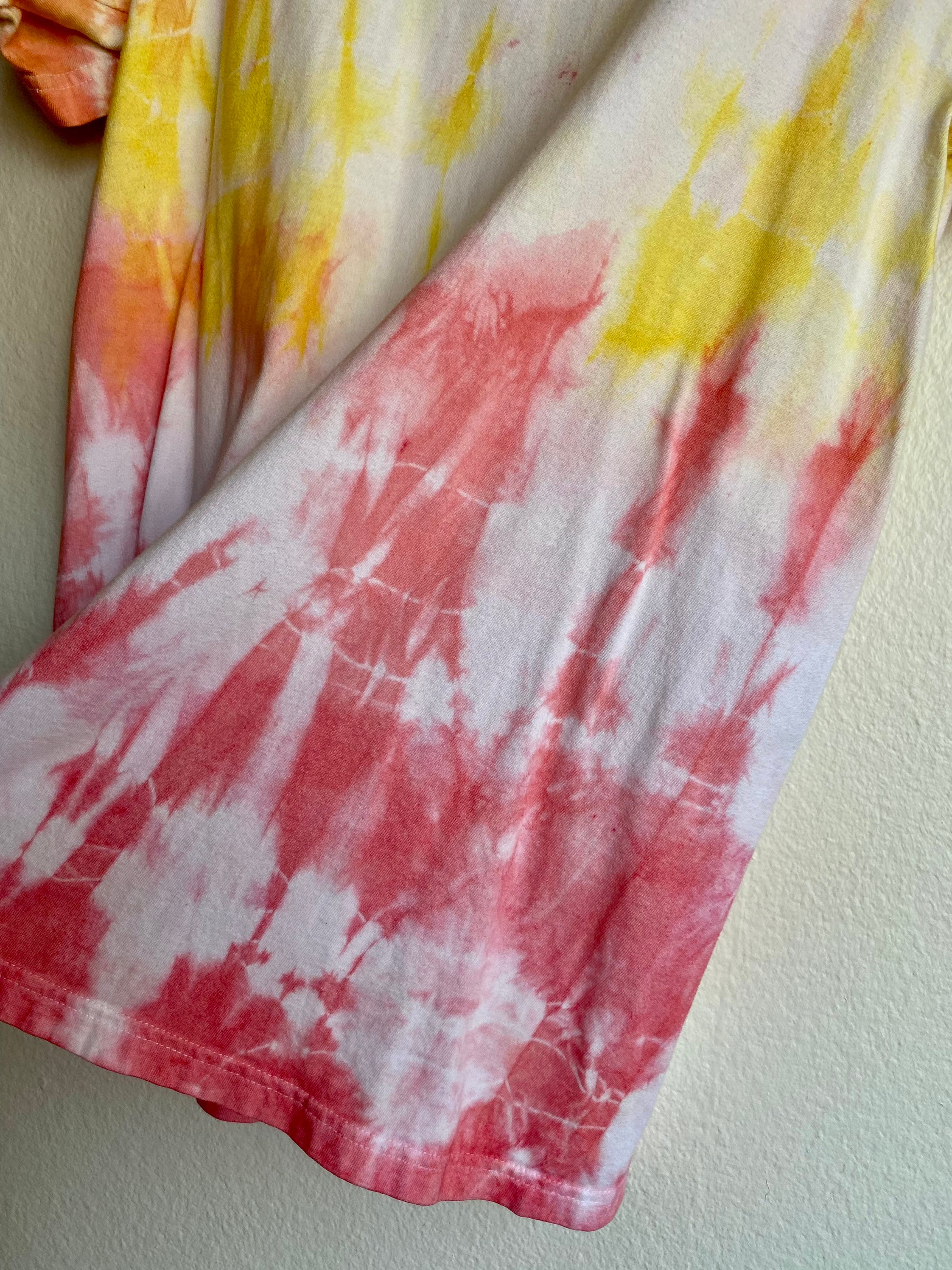 Red Orange & Yellow Tie-dyed Tee Hand-dyed T-shirt - Etsy UK