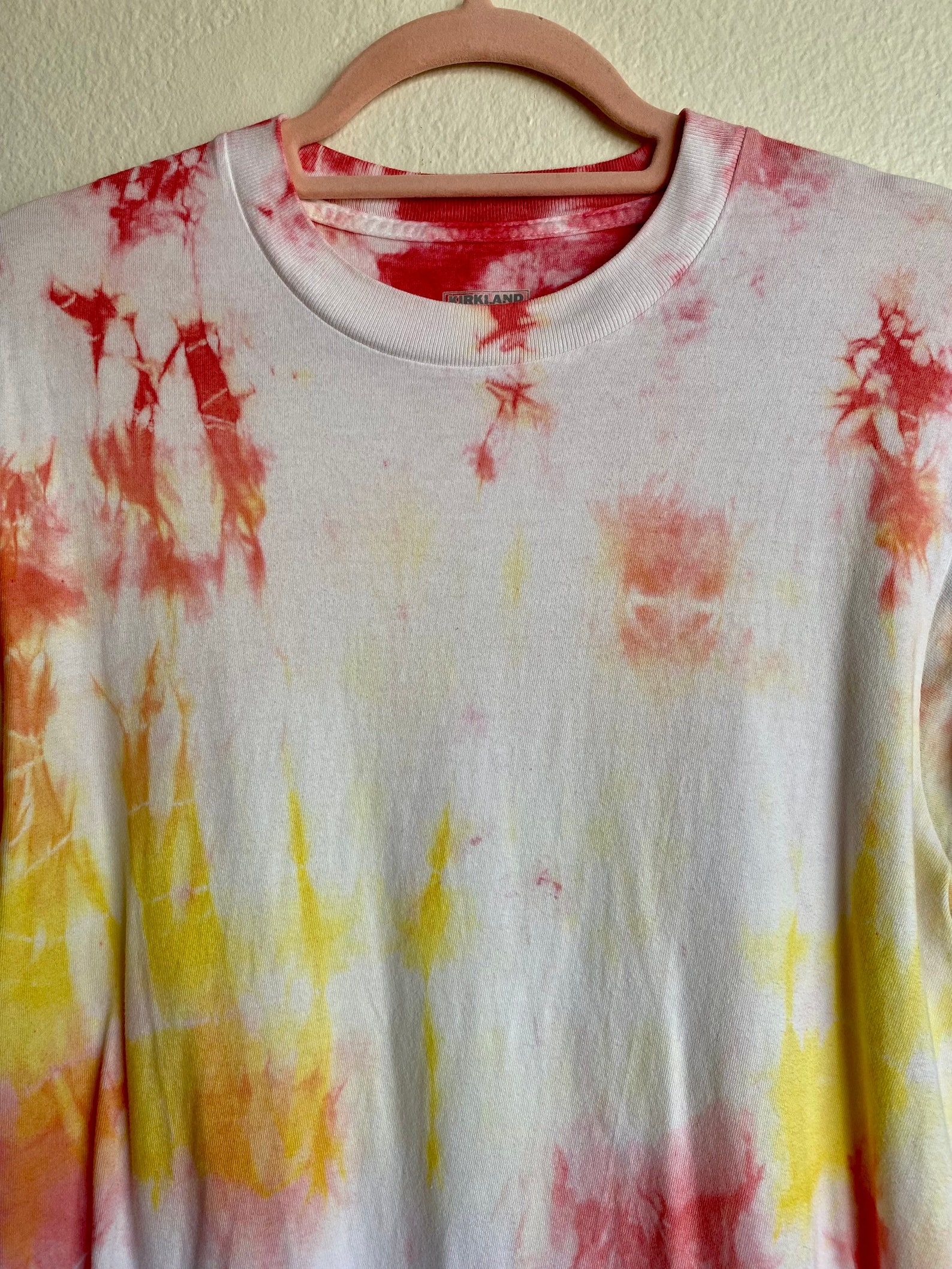Red Orange & Yellow Tie-dyed Tee Hand-dyed T-shirt - Etsy UK