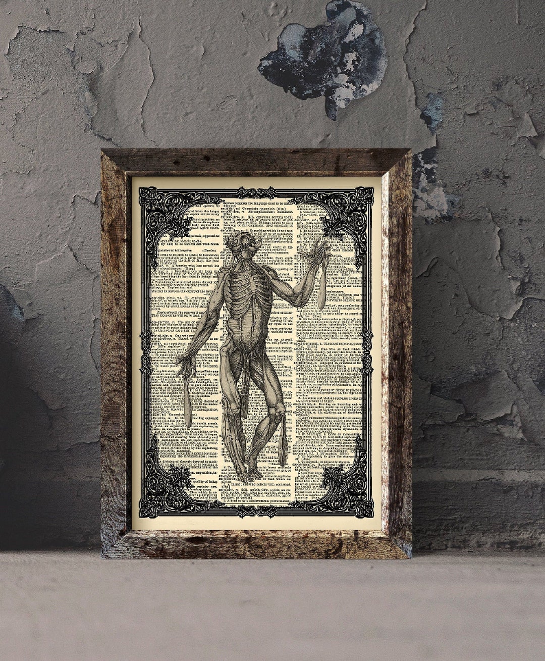 Vintage Anatomy Art Print: Gothic Macabre Decor - Etsy