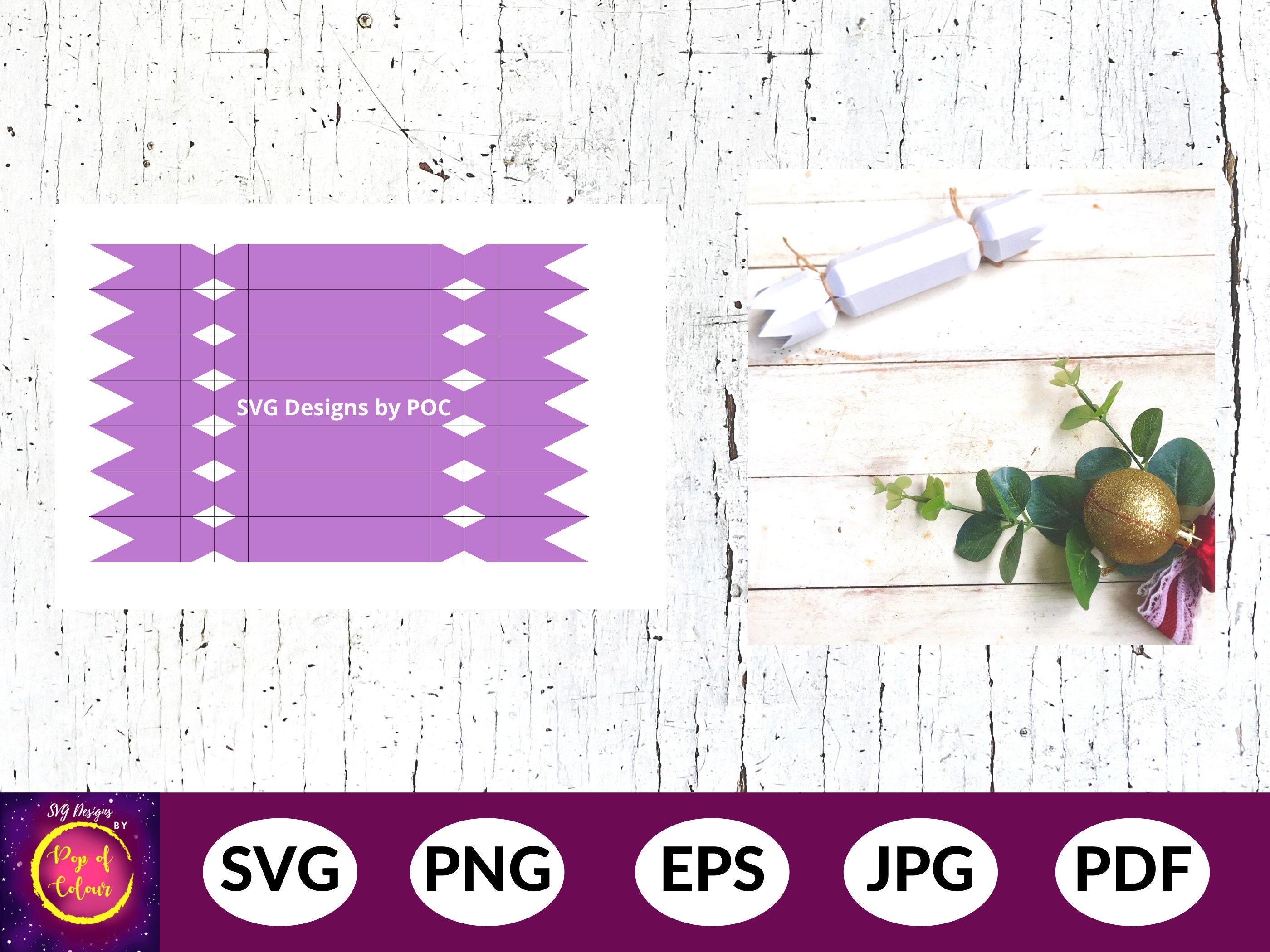 Candy Box Template SVG Candy Box SVG Cracker Box SVG Etsy India