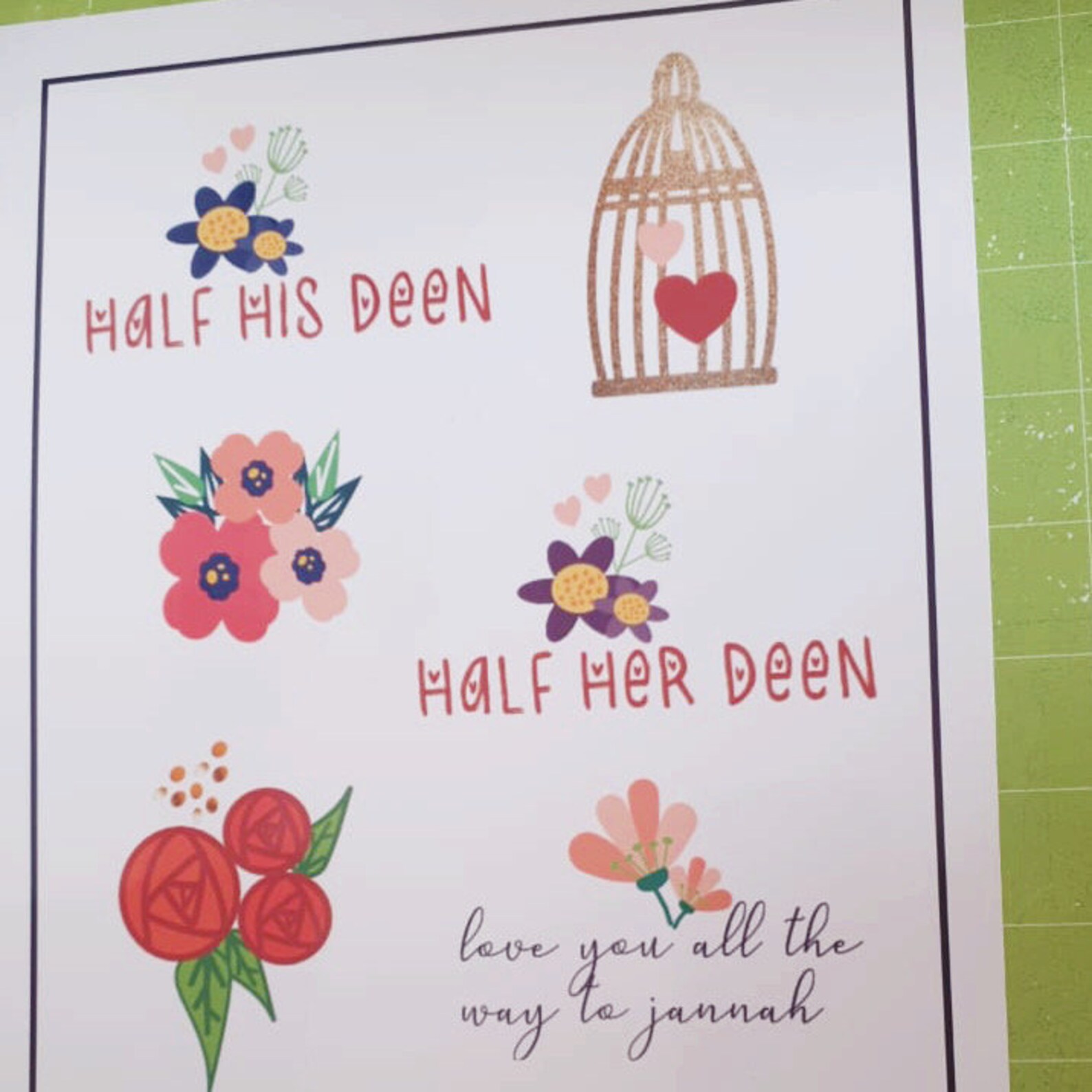 Wedding Stickers Printable Nikkah Stickers PNG Wedding Etsy