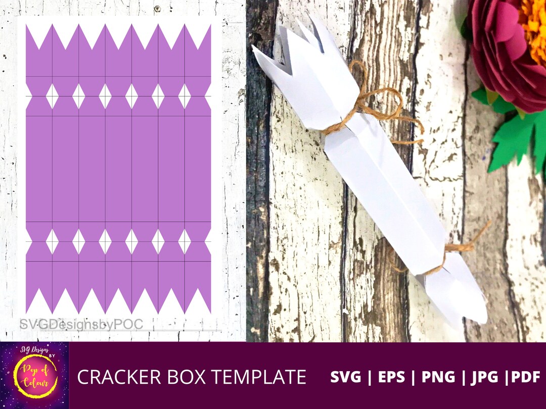 Candy Box Template SVG Candy Box SVG Cracker Box SVG Wedding Favor Box
