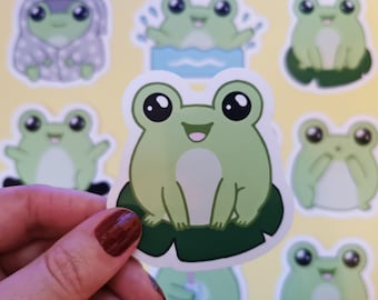 Cute Frog Stickers | Individual Stickers