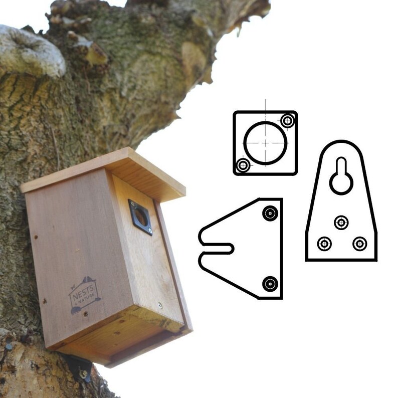 Bird House Hanger Bracket Nest Box Mounting Bird Box Fixture Etsy