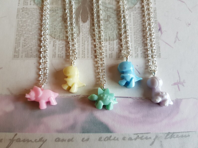 Mini Resin Dinosaurs Pendant Necklace Jewellery Accessory Etsy UK