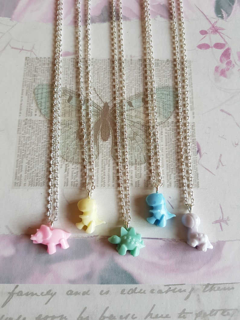 Mini Resin Dinosaurs Pendant Necklace Jewellery Accessory Etsy UK