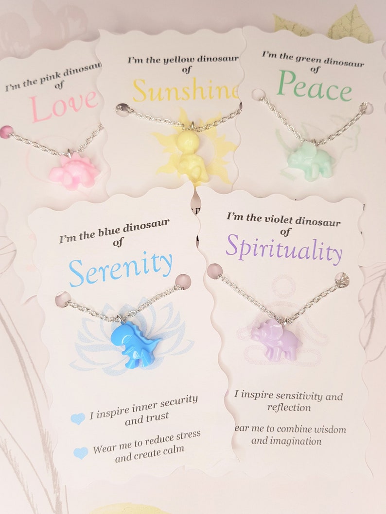 Mini Resin Dinosaurs Pendant Necklace Jewellery Accessory Etsy UK