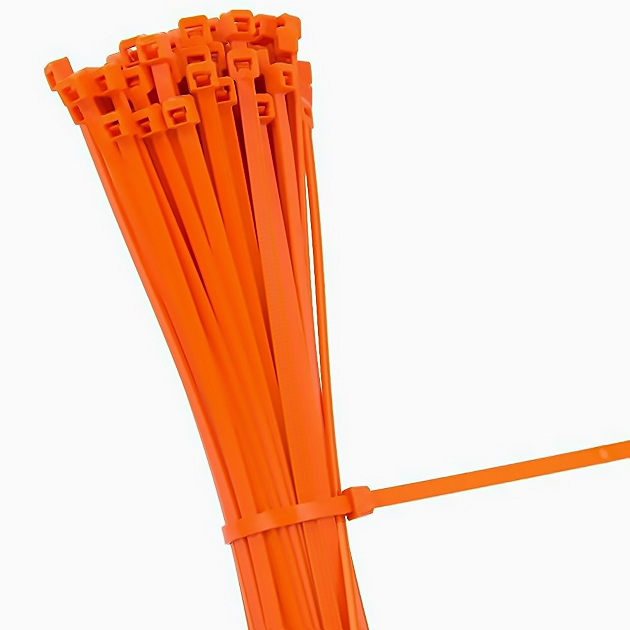Pack of 100 Orange Cable Ties 100mm x 2.5mm 4 Etsy