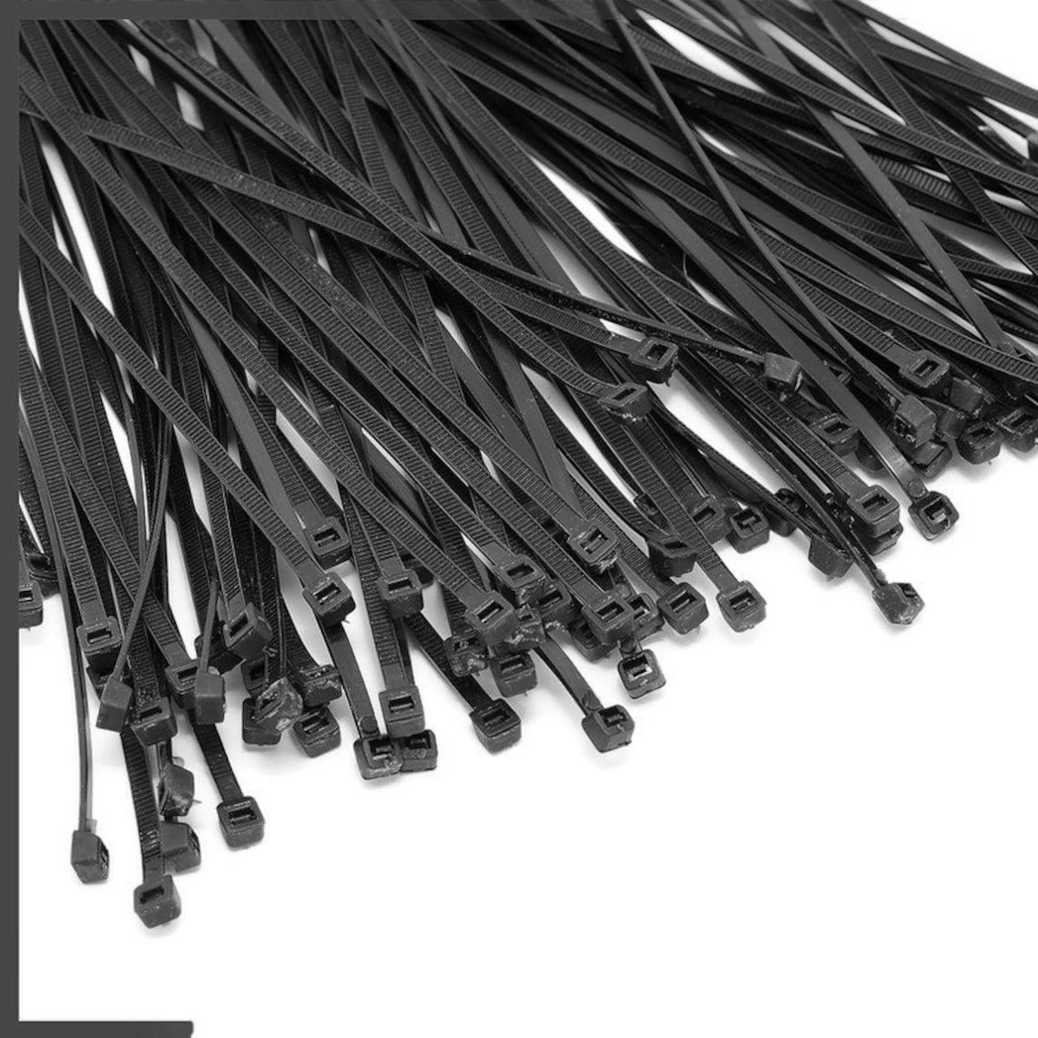 Pack of 100 Black Cable Ties 100mm x 2.5mm 4 Premium Etsy