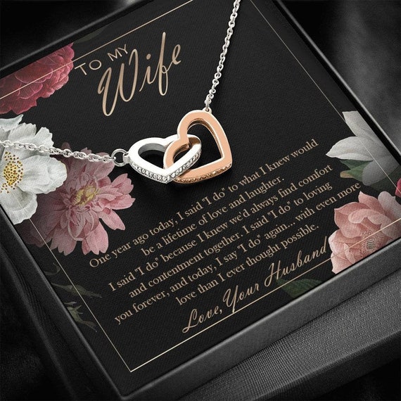 1 Year Anniversary Gift for Wife, 1st Wedding Anniversary Gift for