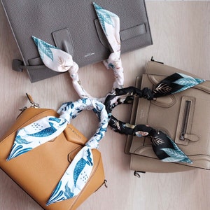 Moth & Mermaid Handbag Scarf / Headband / Necktie