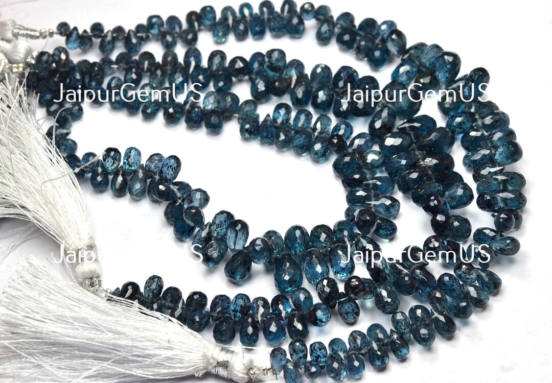 100% Natürliche Blaue Aquamarin Facettierte Rondelle Perlen 8