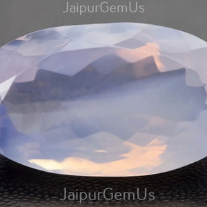 28 Carats Gemstone, Super AAA+ Quality, 100% Natural Lavender Amethyst Faceted Cut Stone Oval Shape Gem, Size-15x26mm Approx (Lovndr-027)