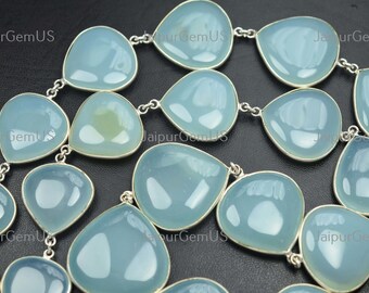 ブルーカルセドニー　ハート ハート形ブルーカルセドニー[69] 25x26mm 41Cts 天然石ルース | iichi