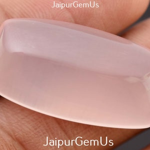 36 Carats 1 Piece Gemstone, Super AAA+ Quality, 100% Natural Rose Quartz Smooth Cushion Shape Cab, Size-9X16X30mm Approx (CS-196)
