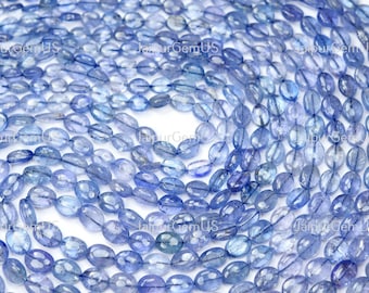 7 Inch Strand, Very Gorgeous Quality, 100% Natural Tanzanite Smooth Fancy Oval Shape Beads, Size-4.00-7.00mm Approx (TZ-017)