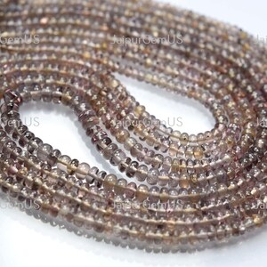 16 inch streng, super beste kwaliteit, natuurlijke verandering granaat gladde rondelle vorm kralen, grootte-2.50-4.50mm ongeveer (G-038)