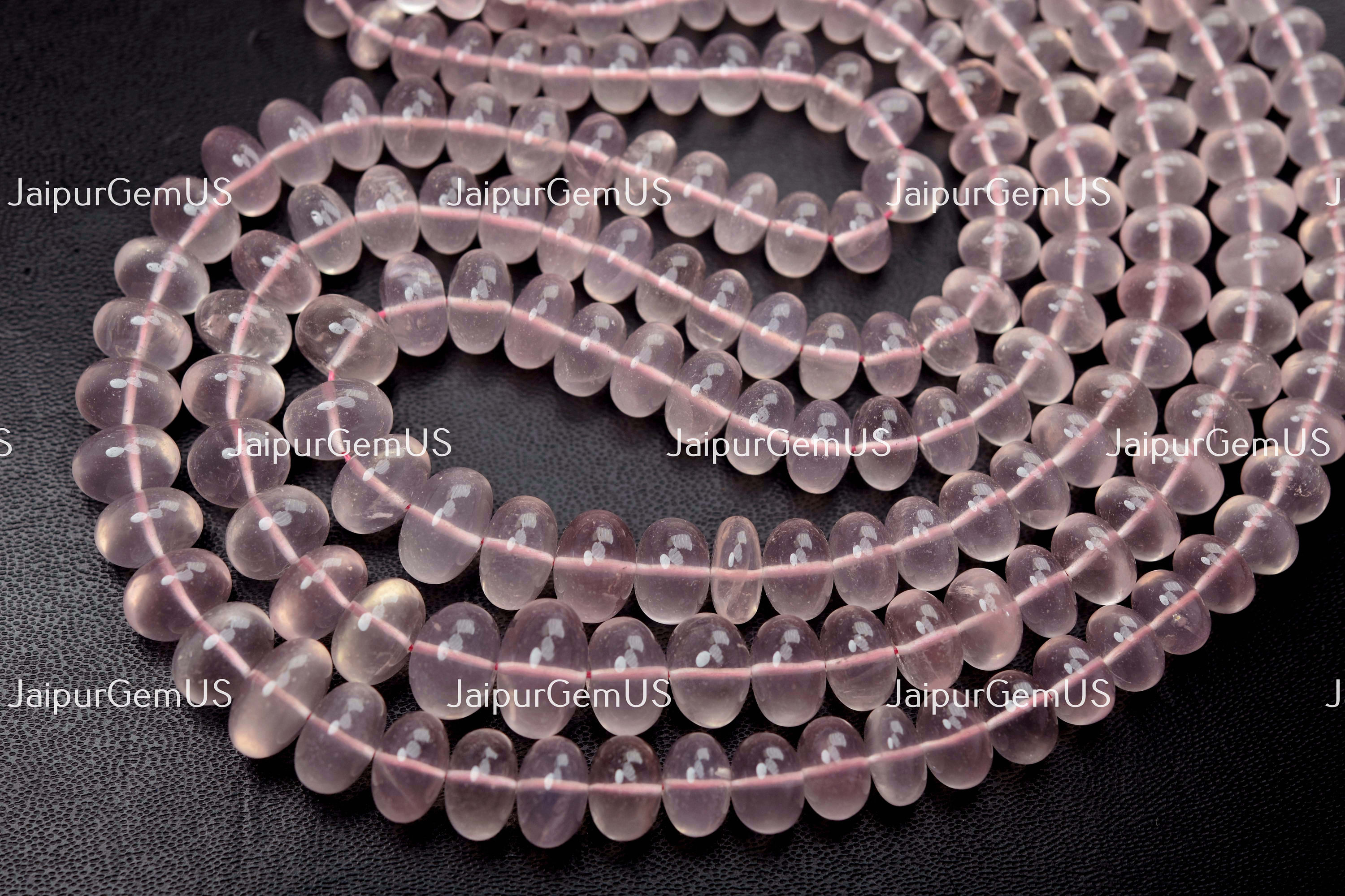 20 Perles Rondelles En Quartz Rose 4-5mm - Lot Neuf, Idéal Création Bijoux, EAN 8741140012165