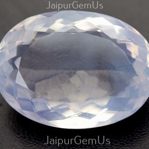 44 Carats Gemstone, Super AAA+ Quality, 100% Natural Lavender Amethyst Faceted Cut Stone Oval Shape Gem, Size-20x28mm Approx (Lovndr-025)