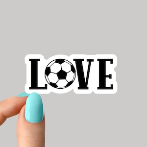 love soccer sticker laptop stickers, soccer funny stickers, laptop decals, tumbler stickers, soccer stickers, water sticker