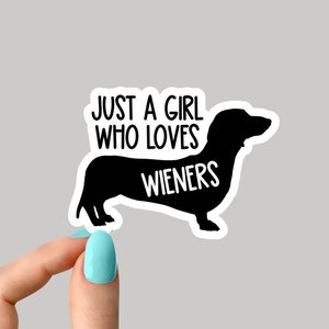 just a girl who loves weiners Aufkleber Hund, Laptop Aufkleber, Weiner Hund Aufkleber, Hund Aufkleber, Laptops Aufkleber, Weiner Aufkleber