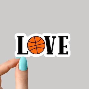 Autocollants d'amour de basket-ball, décalcomanies de basket-ball, autocollants de maman de basket-ball, autocollants de basket-ball, autocollants de vie de basket-ball
