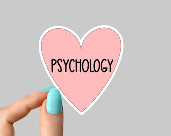 heart psychology sticker, psychology decals, psychology Laptop Decals, inspirational for Water Bottles and Laptops