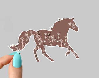 flower horse #1 stickers, horse mom stickers, horse lover sticker, i love horses sticker, horses tumbler, horse sticker