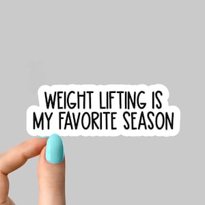 lifting is my favorite season sticker, funny sticker, lifting sticker, fitness sticker gym tumbler stickers, water bottle sticker