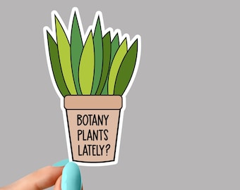 面白い植物ステッカー #1 ステッカー、鉢植えの多肉植物の植え付けステッカー、植物のステッカー、植物のラップトップステッカー、植物ステッカー