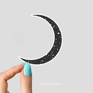 pegatinas del universo de la luna de las estrellas espaciales, pegatinas del universo, pegatinas de la luna celestial, calcomanías de estrellas para portátiles, pegatinas del vaso del campamento,