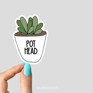 sticker bloempot, stickers sappig, stickers planten, laptopstickers planten, bekerstickers planten, sticker waterfles planten