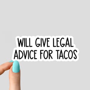 geeft juridisch advies voor taco'ssticker, sticker advocaat, laptopstickers advocaat, stickers voor waterflessen en laptop