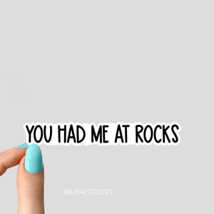you has me at rocks Aufkleber, Geologie Aufkleber für Laptop und Becher, Ich liebe Wissenschaft Aufkleber, Geologie Aufkleber