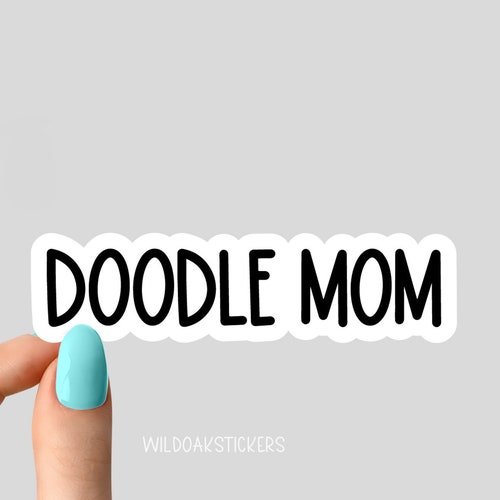 doodle mom dog sticker, dog sticker, doodle mom sticker, funny dog stickers for laptop tumblers and water bottle decals, dog stickers