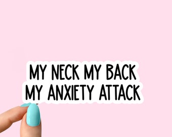 i came i saw i had anxiety i left sticker, funny introvert sticker, funny sticker, laptop decal, anxiety tumbler sticker, anxiety sticker