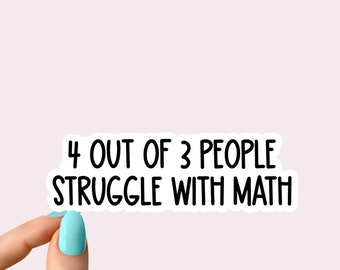 Sticker maths, stickers maths pour ordinateur portable, stickers maths bouteille d'eau, stickers mathématiques pour gobelets, stickers prof de maths