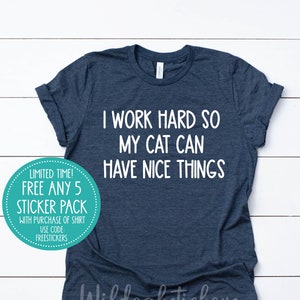 cat nice things procrastinating cat shirt, I like cats shirt custom cat shirt, custom apparel shirt custom printed shirt, funny cat tshirt