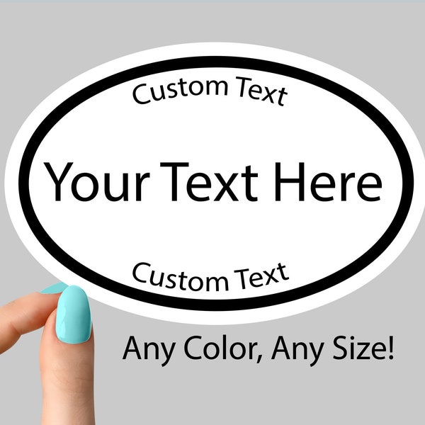 custom car stickers, custom bumper stickers, custom oval stickers, custom decals, custom stickers logo, custom sticker labels, kiss cut