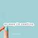 go away im reading sticker, funny reading stickers, reading stickers for laptops and water bottle sticker decal, reading books decal 