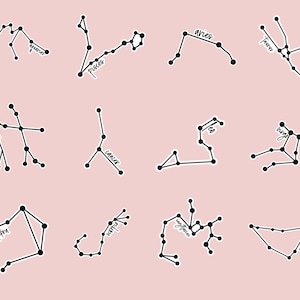 Adesivos de estrelas do zodíaco, adesivos de astrologia, adesivos de signos do zodíaco, adesivos de constelação, adesivos de ciência, adesivos de lua, adesivos de estrelas