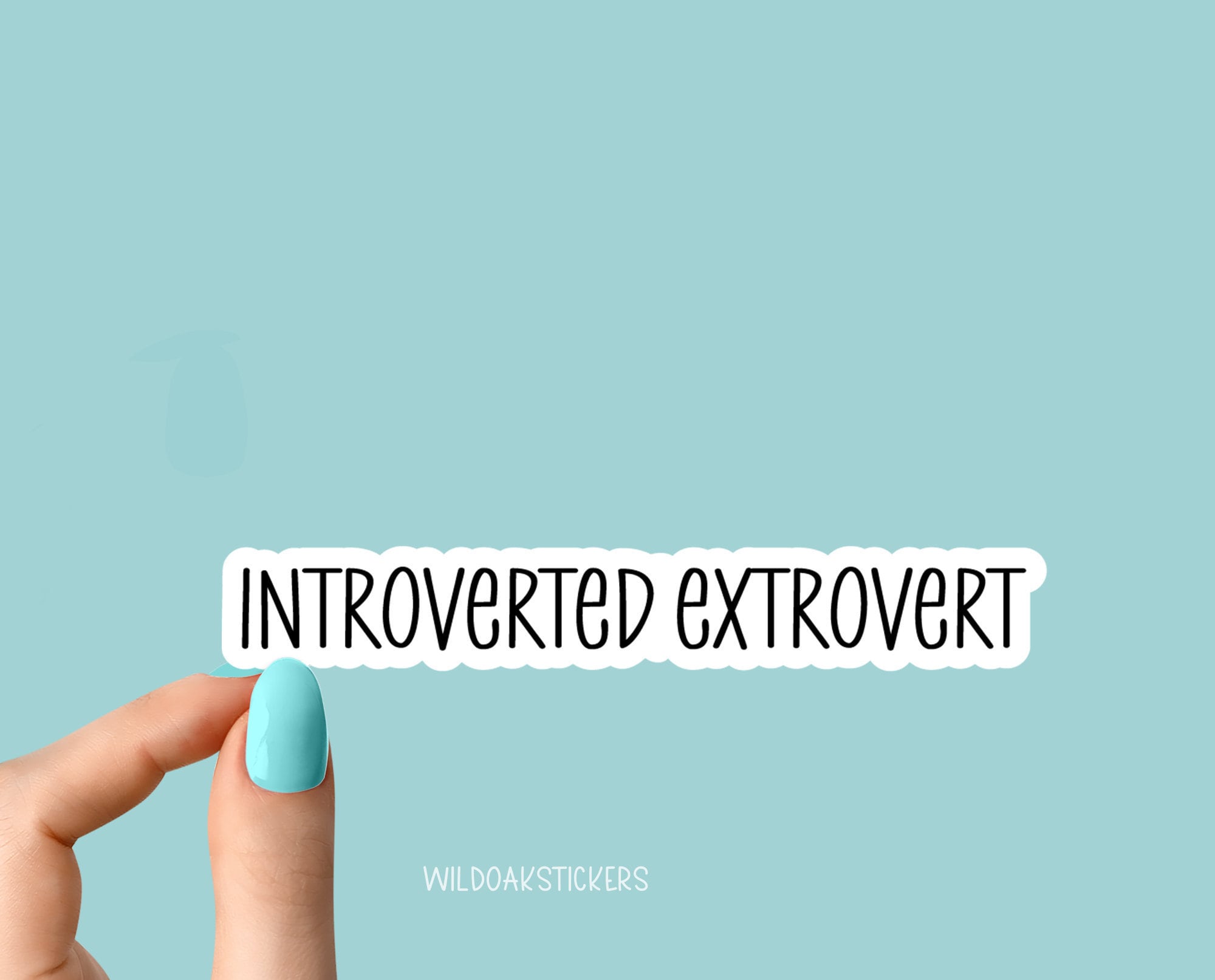 Introverted Extrovert Sticker Introvert Decal Sarcastic - Etsy