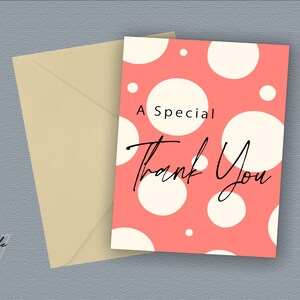 Merci cartes à pois, cartes de remerciement, carte de voeux texte personnalisée, carte d'anniversaire pour elle, cartes personnalisées pour lui, cartes de maman de plante