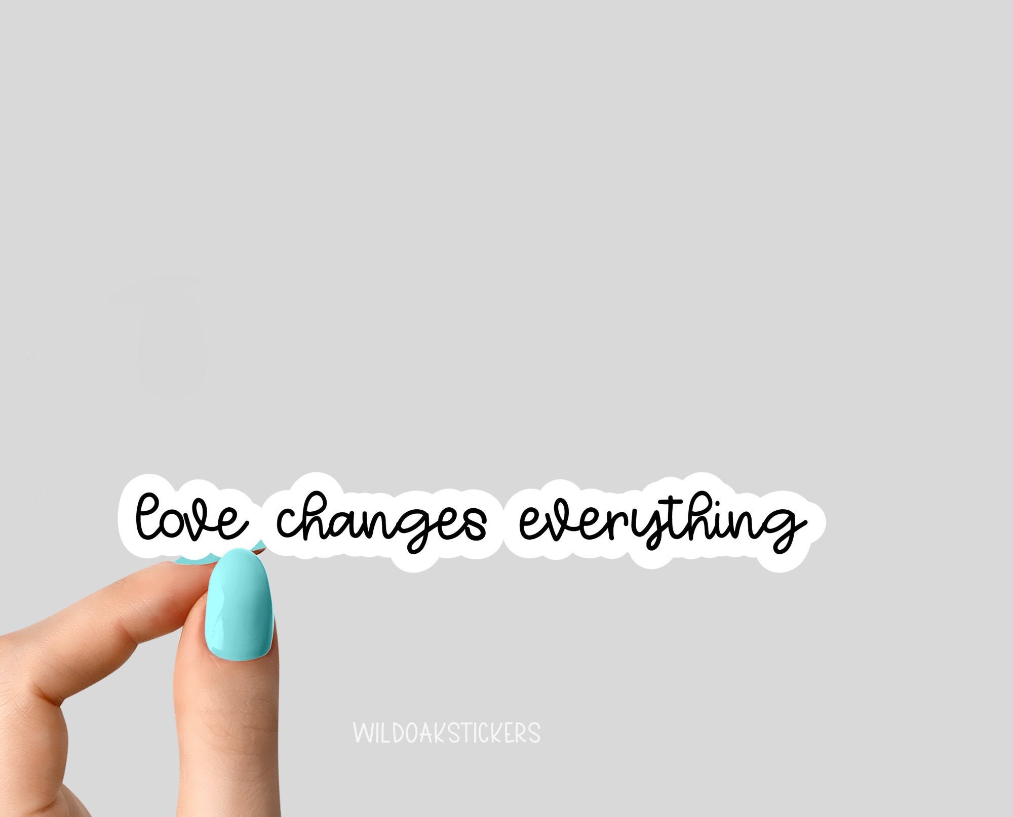 love changes eveything sticker, change the world stickers, motivational stickers for tumbler, laptop and water bottle decals