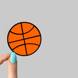pegatina de baloncesto simple, calcomanías de baloncesto, pegatinas de mamá de baloncesto, pegatinas de baloncesto, pegatinas de vida de baloncesto