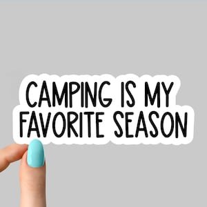 acampar é minha estação favorita adesivos, adesivos de acampamento, decalques para laptop de acampamento na montanha, adesivos para copo de acampamento, adesivo para garrafa de água