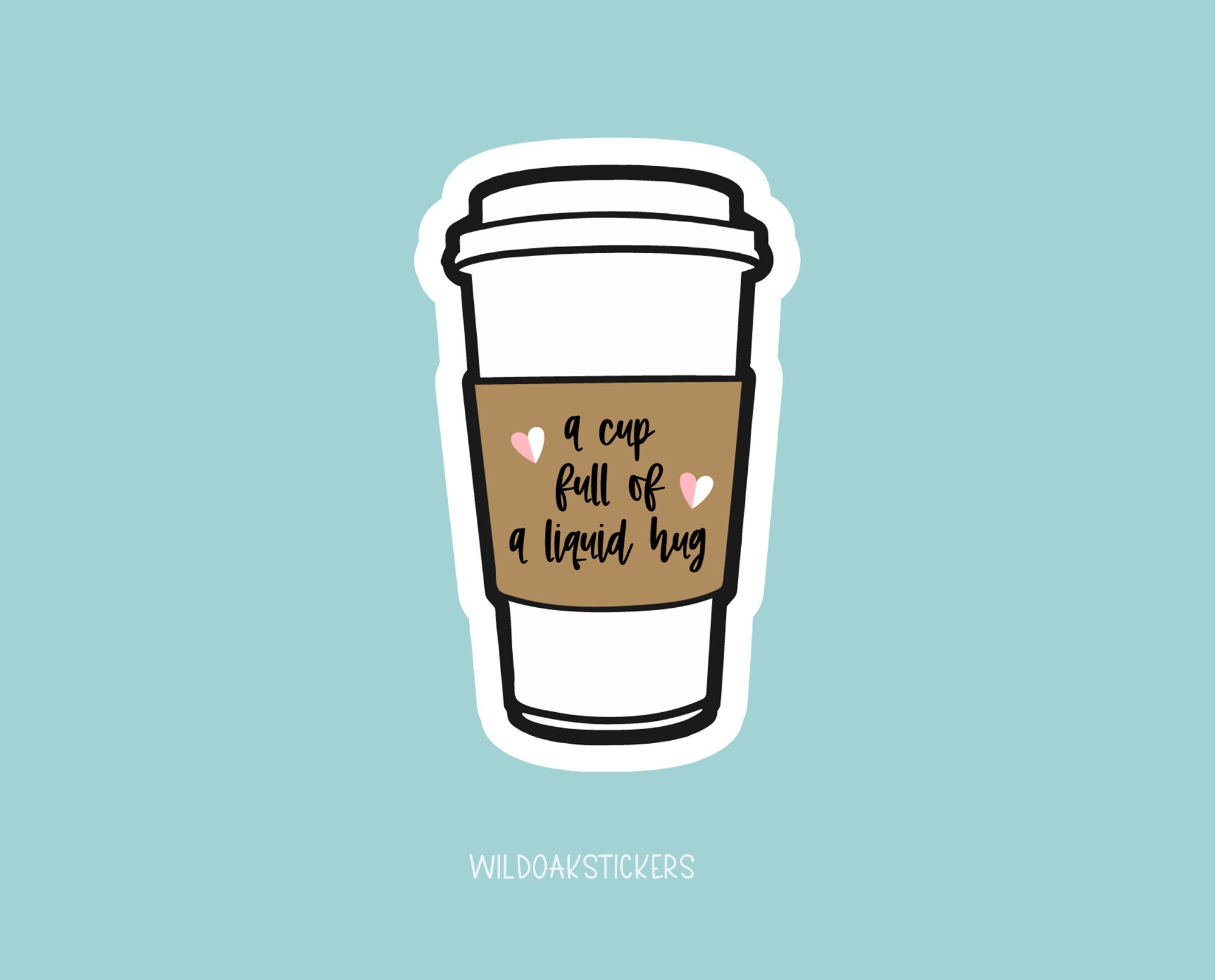 Cute Coffee Stickers Coffee Obsessed Sticker Coffee Sticker Etsy