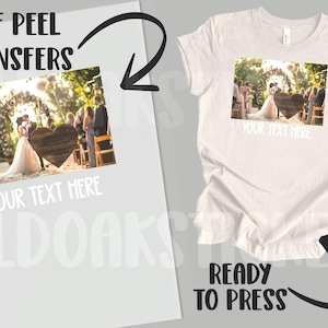 Your Photo Here DTF Transfers, Custom Ready Heat Transfers, DTF Prints, DTF Transfers Ready for Press, Dtf Photo Sheet, Custom Dtf Transfer