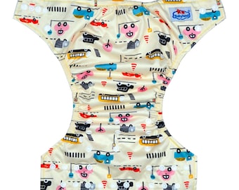 Reusable Cloth Diaper: Bamboo Charcoal Nappy and comes with insert.