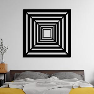 Modern Luxury Metal Wall Decor, Mid Century Wall Art, Abstract Metal Wall Sculpture, Above Bed Decor, Living Room Decor, Geometric Wall Art